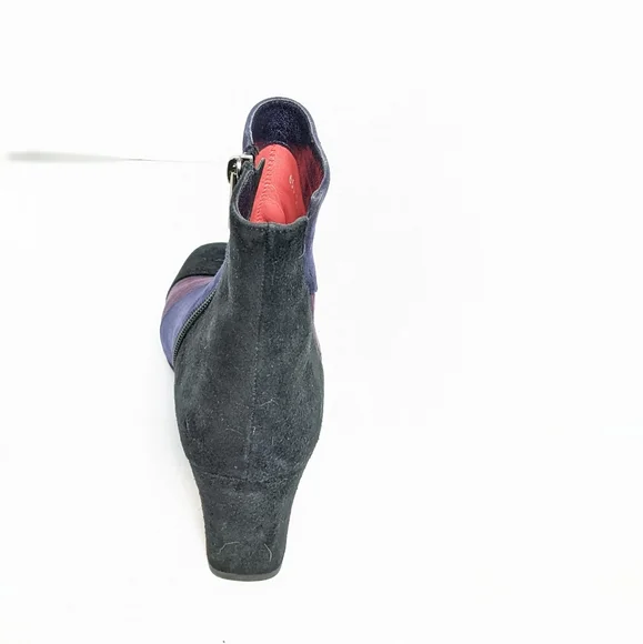 Paolo Linea suede 3 tone ankle boots - Picture 3 of 16